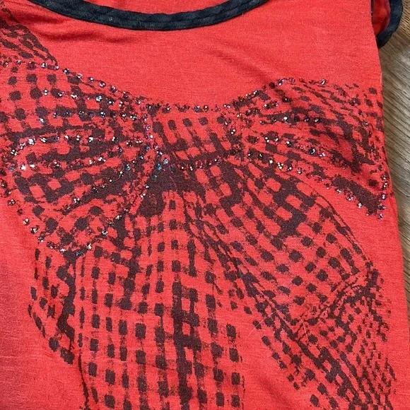 Copper Key Orange Tank Top with Bow - Picture 3 of 4